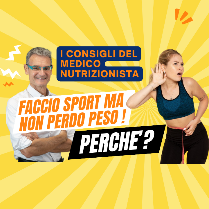 immagine del dott. Paolo Accornero con titolo "Faccio sport ma non perdo peso. Perchè?