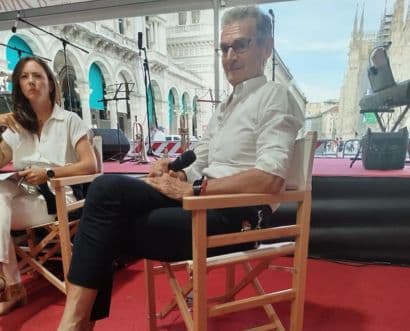 il dott. Paolo Accornero, medico nutrizionista, durante l'evento a Milano, Pane in Piazza