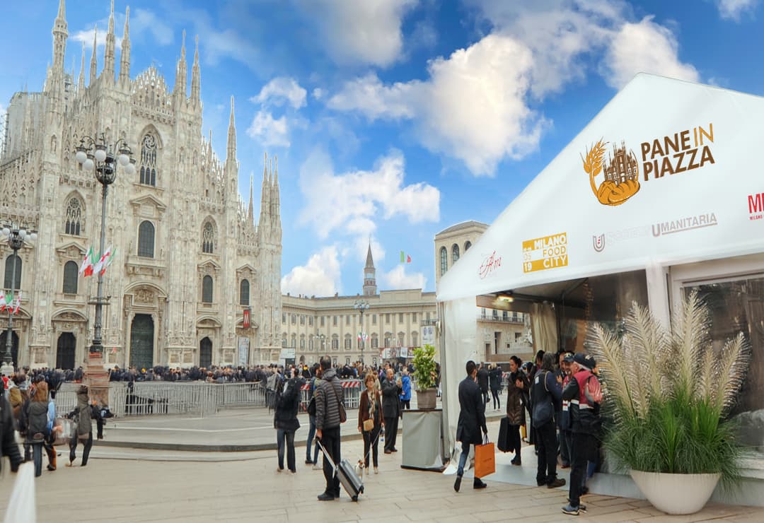 Gli stand di Pane in Piazza a Milano